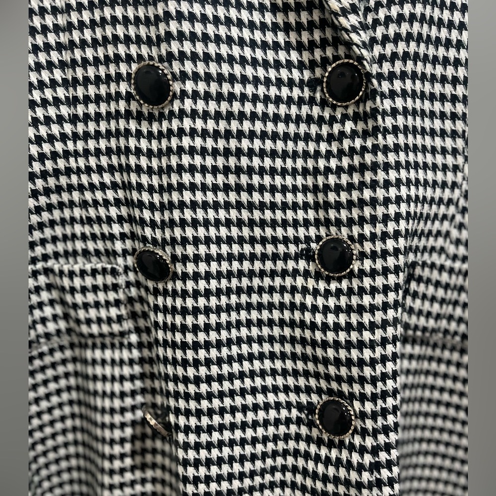 Vintage Double breasted houndstooth blazer - Picture 3 of 5